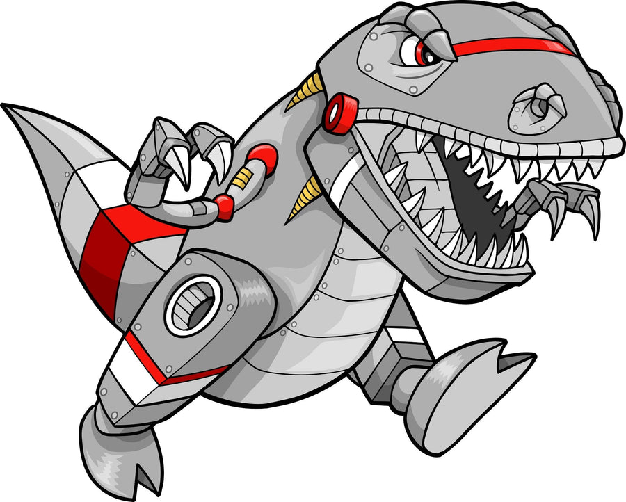 Robot Tyrannosaurus Peel and Stick Wall Mural Peel and stick Wall Mural photo Color Original Custom Size