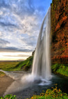 Seljalandfoss Waterfall Wall Mural Wallpaper Mural Deposit photo Color Original Custom Size