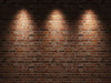 Lit 3 Brick Wall Wall Mural Wallpaper Mural Photo Color Original Custom Size