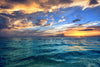 Tropical Ocean Sunset Wall Mural Wallpaper Mural Color Original Custom Size