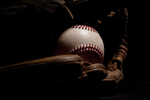 baseball and a baseball glove