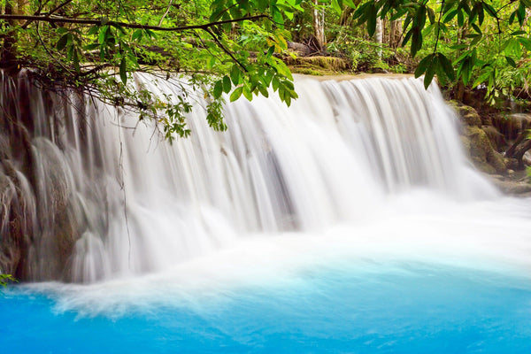 Waterfalls Kanchanaburi Thailand Wall Mural Wallpaper Mural Deposit photo Color Original Custom Size