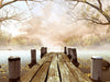 Wooden Dock Wall Mural - Peel and Stick Wall Murals Peel and stick Wall Mural Color Original Custom Size