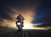 Man Riding Big Bike Wall Mural Wallpaper Mural photo Color Original Custom Size