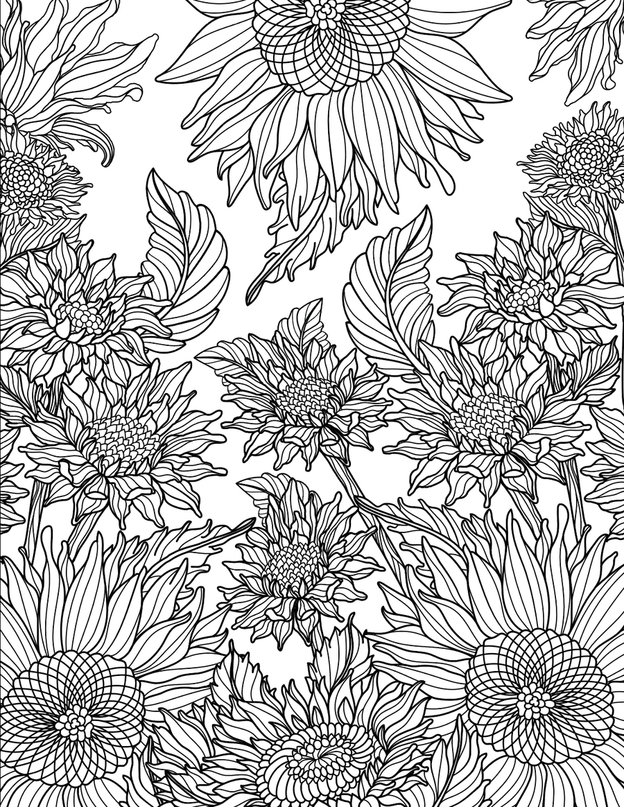 Color My Sunflower - 808 Wall Art