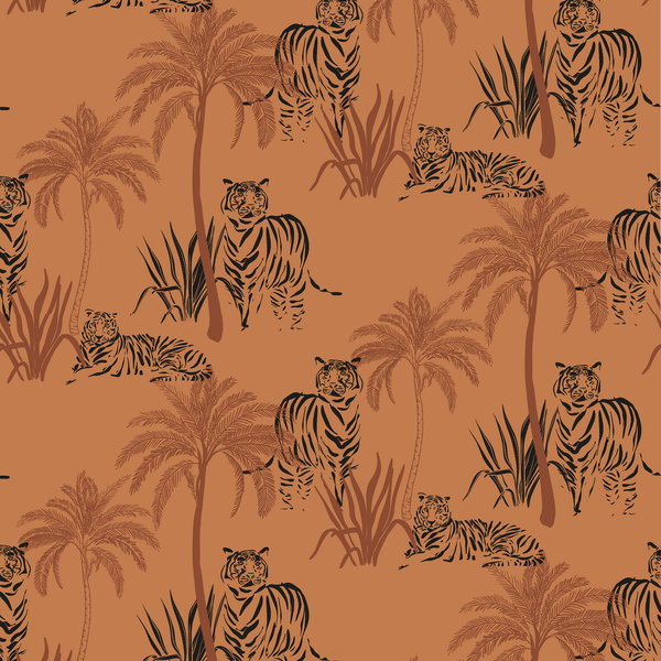 A peel and stick wall mural featuring a "Cat's In The Cradle" pattern on a tan background.