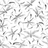 Black and white Dragon's Whip dragonflies peel and stick wall mural from the ANIMALS brand.